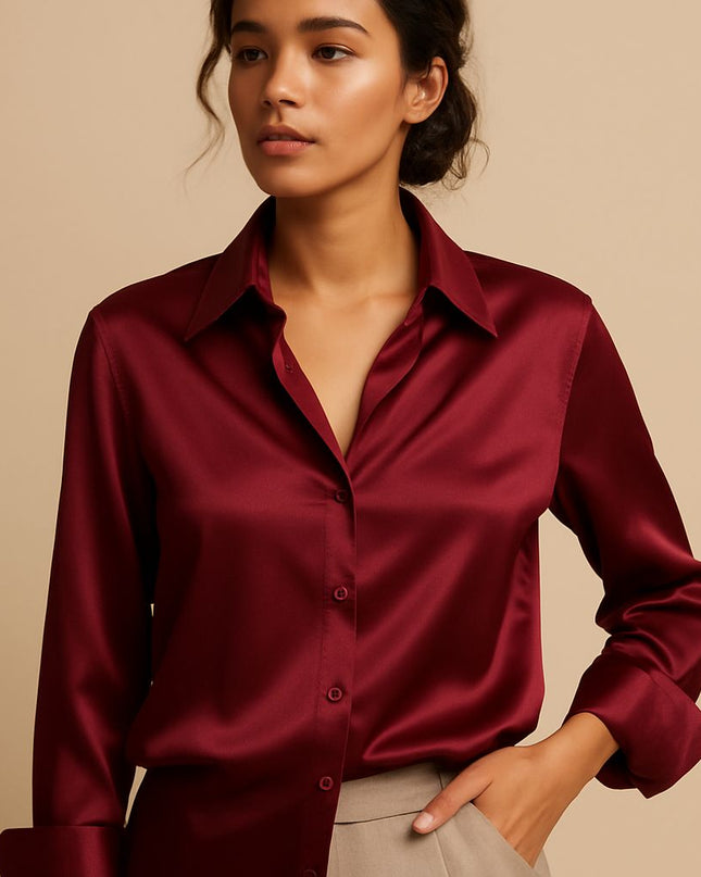 Satin Women blouse by Luxe Muet
