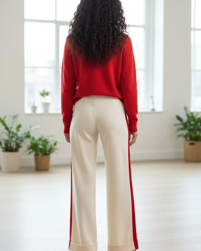 Luxe Pants with stripe