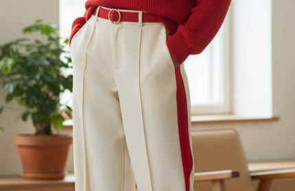 Luxe Pants with stripe