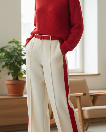 Luxe Pants with stripe