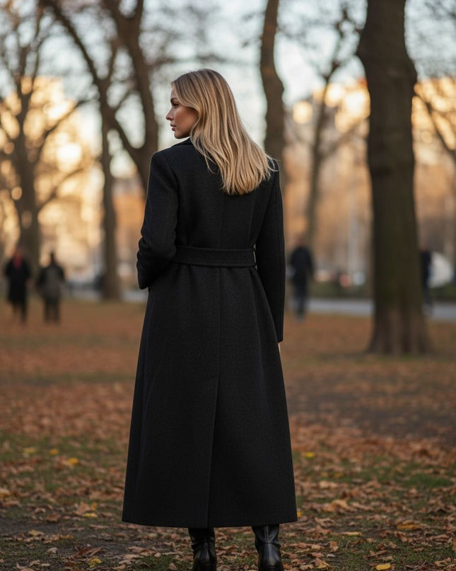 Black Trench Coat by Luxe Muet