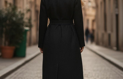 Black Trench Coat by Luxe Muet