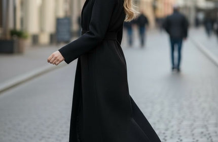 Black Trench Coat by Luxe Muet