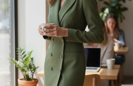 Classic White business formal dress