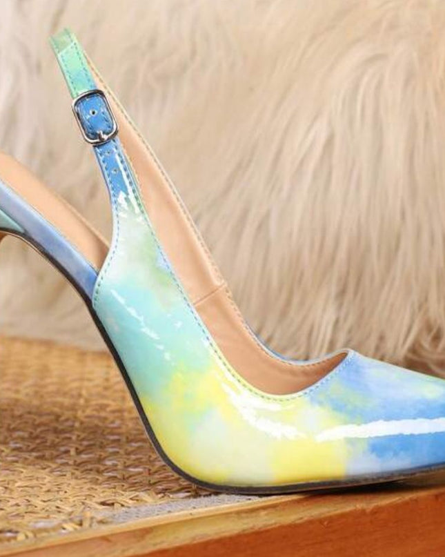 Aurora Splash Slingback Stiletto
