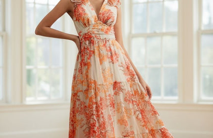 Elegant Floral Maxi Dress