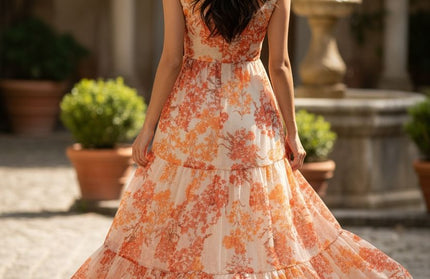 Elegant Floral Maxi Dress