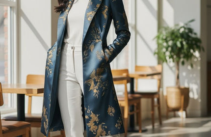 Royal Floral trench coat