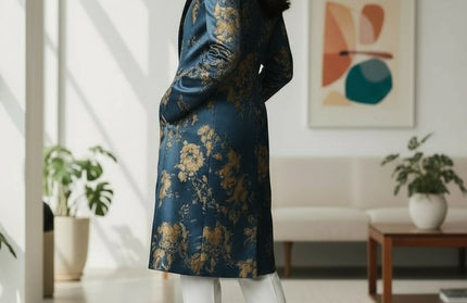 Royal Floral trench coat