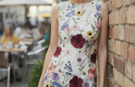Floral fitted mini dress