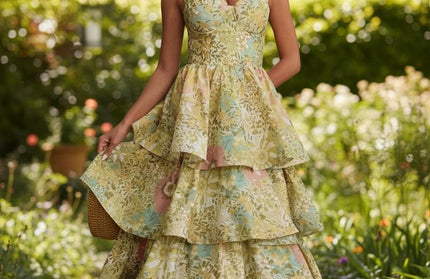 Elegant Bustier Tiered layer dress