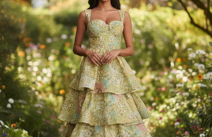 Elegant Bustier Tiered layer dress