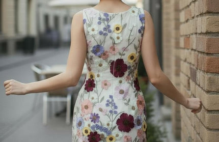Floral fitted mini dress