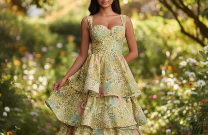 Elegant Bustier Tiered layer dress