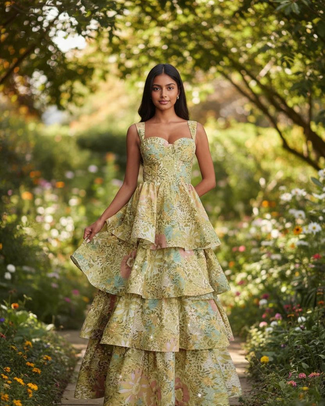 Elegant Bustier Tiered layer dress