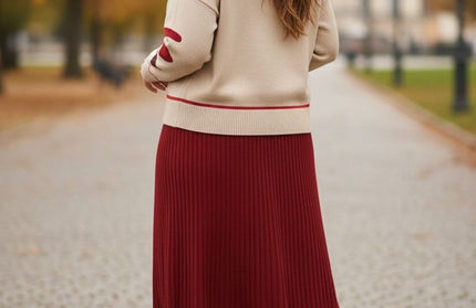 Prefect sweater skirt suit