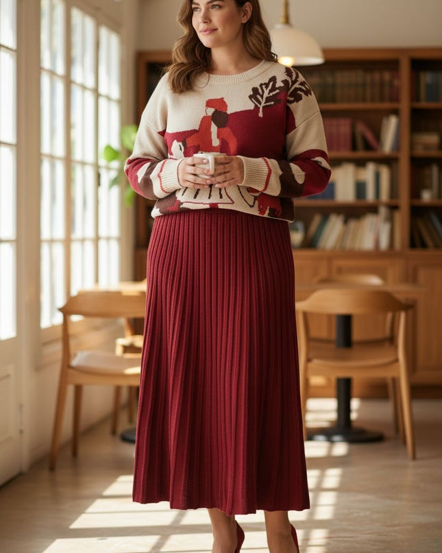 Prefect sweater skirt suit