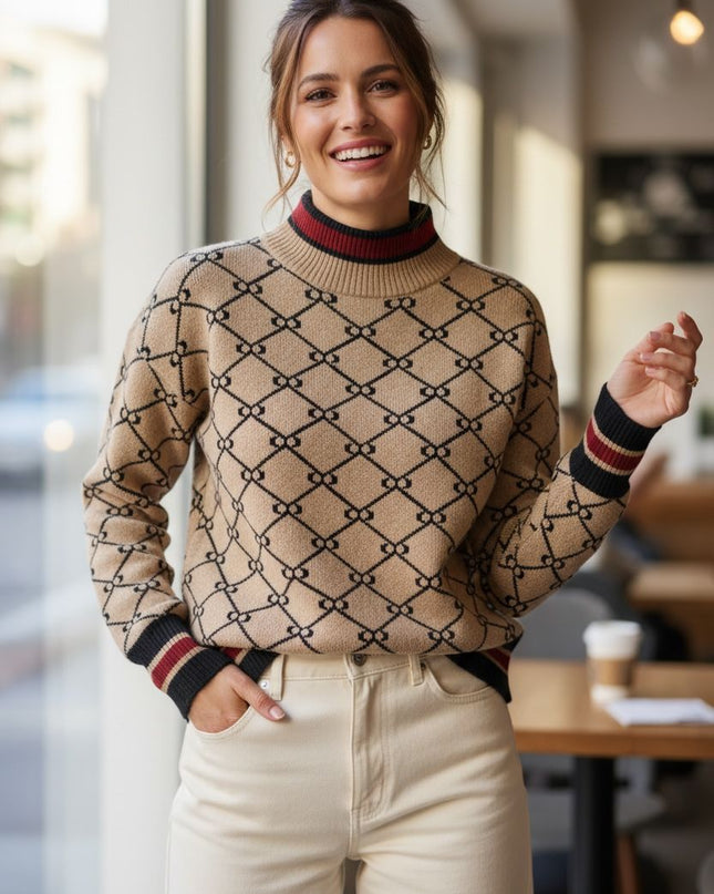 Luxe Muet Premium High Neck Sweater