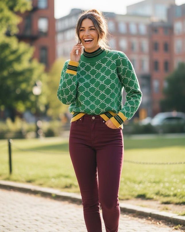 Luxe Muet Premium High Neck Sweater