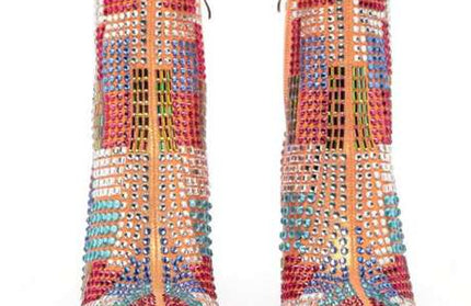 Artistic Rhinestone Boots