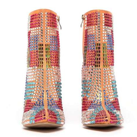 Artistic Rhinestone Boots