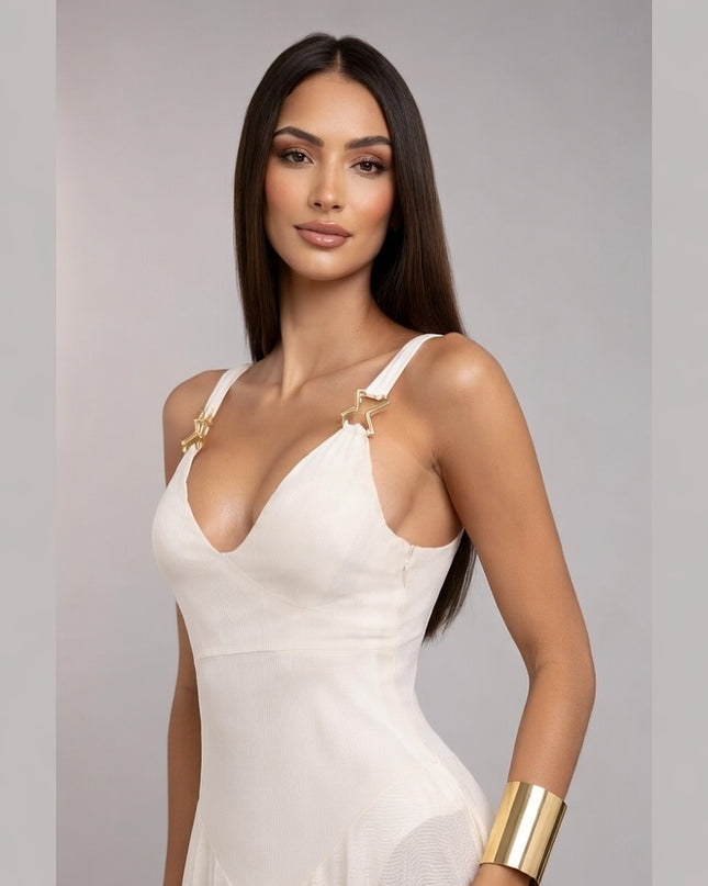 Elle Muet sheer collection dress