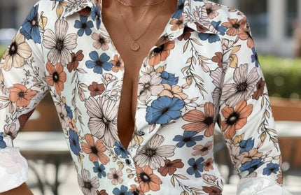 Floral long sleeve blouse