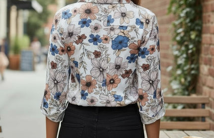 Floral long sleeve blouse