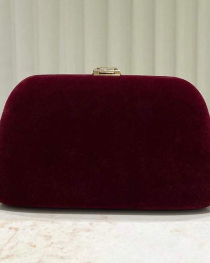 Nuit Velours Burgundy Purse.