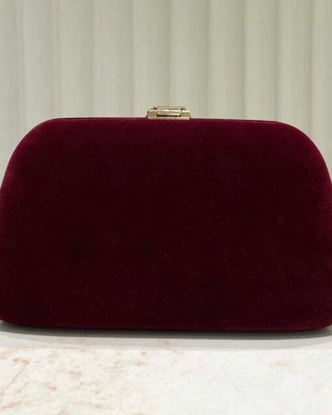 Nuit Velours Burgundy Purse.