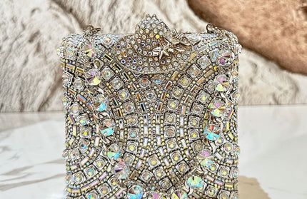Crystal chandelier purse