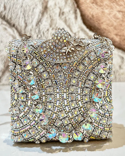 Crystal chandelier purse