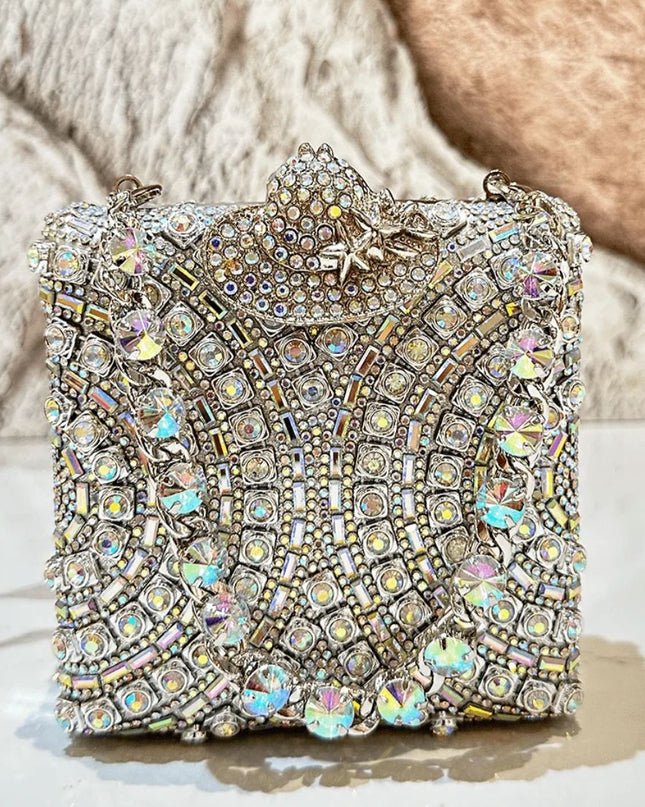 Crystal chandelier purse