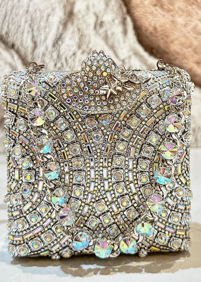 Crystal chandelier purse