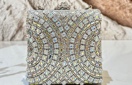 Crystal chandelier purse