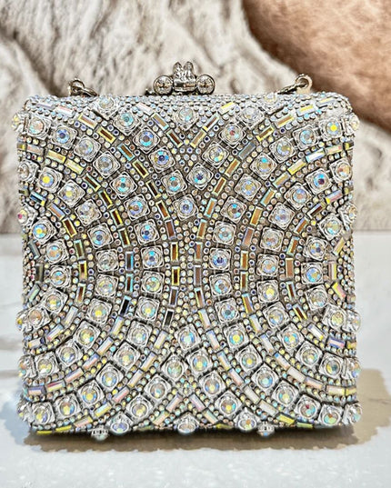 Crystal chandelier purse