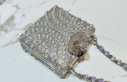 Crystal chandelier purse