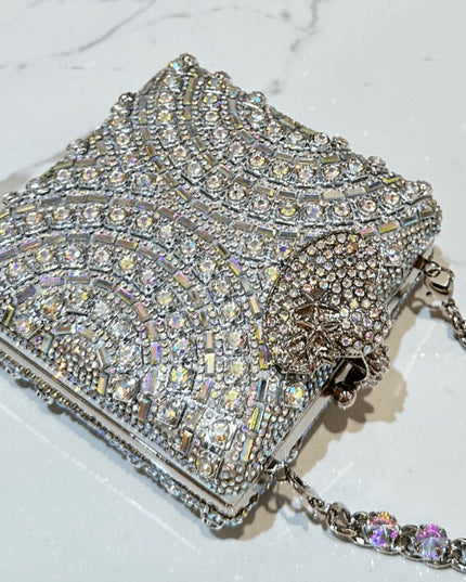 Crystal chandelier purse