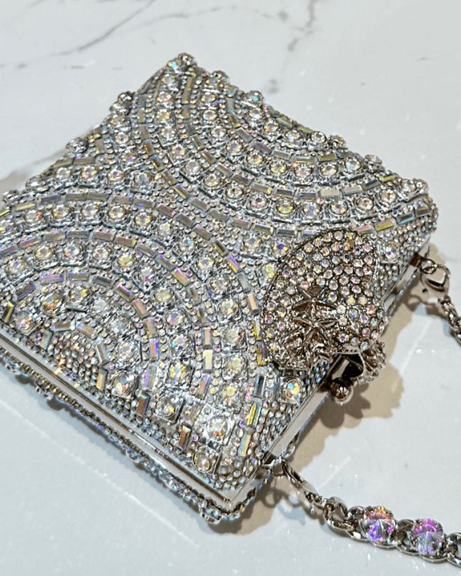 Crystal chandelier purse