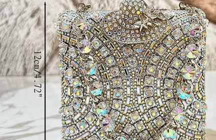 Crystal chandelier purse