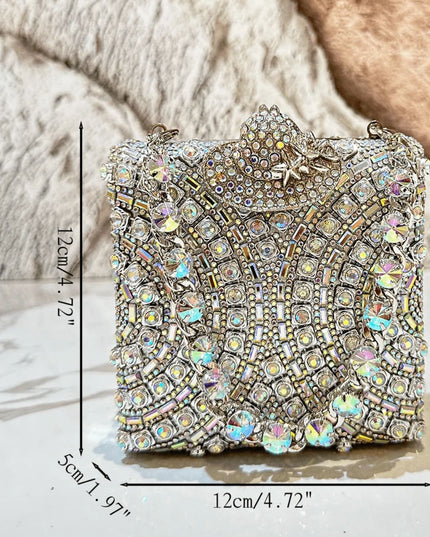 Crystal chandelier purse