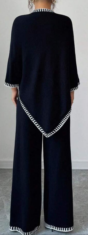 Elegant warm sweater suit