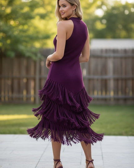 Flare end bodycon dress