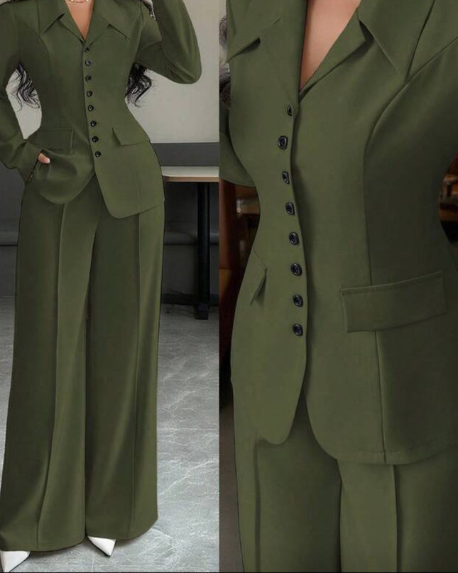 Olive Jacket suit