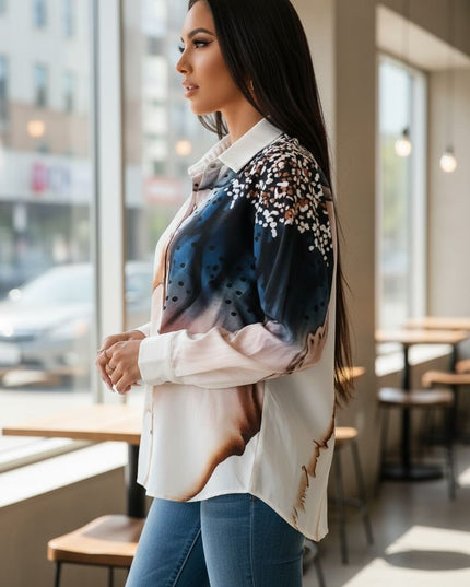 Long sleeve elegant blouse