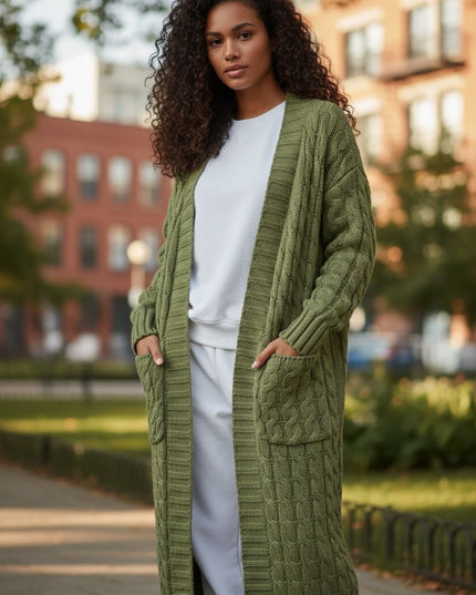 Cardigan cover coat