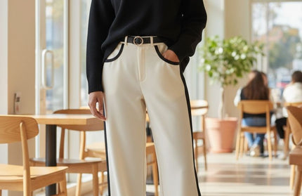 Luxe Pants with stripe