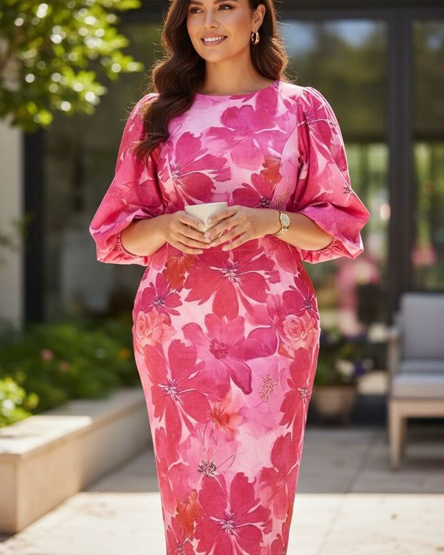 exquisite floral dress