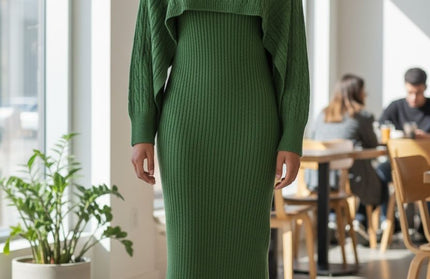 Turtleneck sweater dress