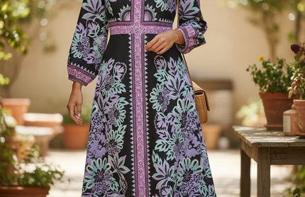 Long sleeve maxi dress